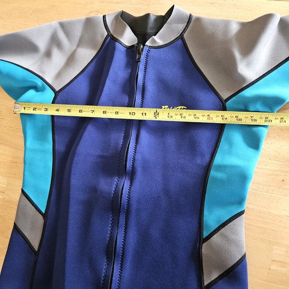 GoldFin Women's Wetsuit Top Jacket Neoprene Front Zip Purple -XXXL - Picture 8 of 10